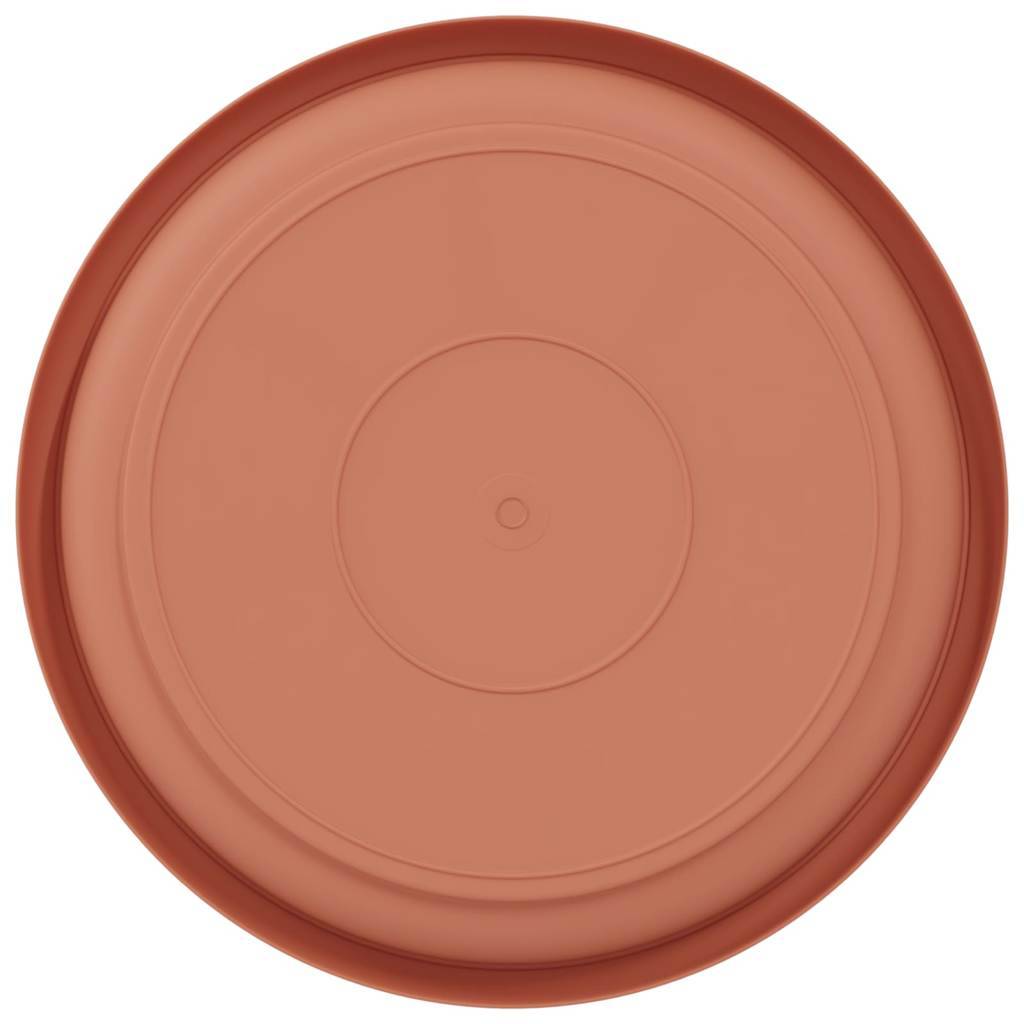 Vidaxl - Plateau à fleurs rond 6 pc Rouge brique Ø 14 x 2 cm Plastique vidaXL 42020299 - Image 7