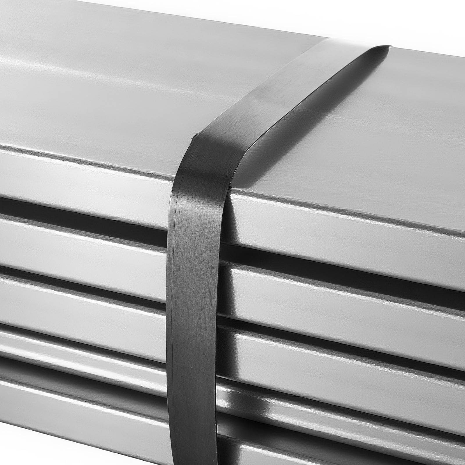 Vevor - VEVOR rouleau de cerclage en acier 19 mm x 0,55 mm x 500 m, résistance 770 kg, bobine robuste anti-rouille pour palettes et matériaux lourds. - Image 8