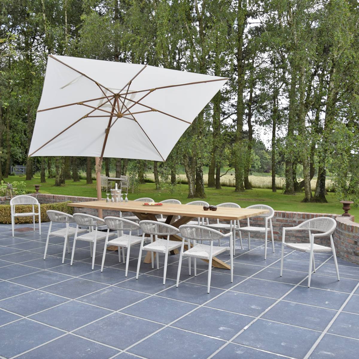 Gecko Jardin - Table en teck recyclé 300 cm, Conceptual - Gecko Jardin - Image 3