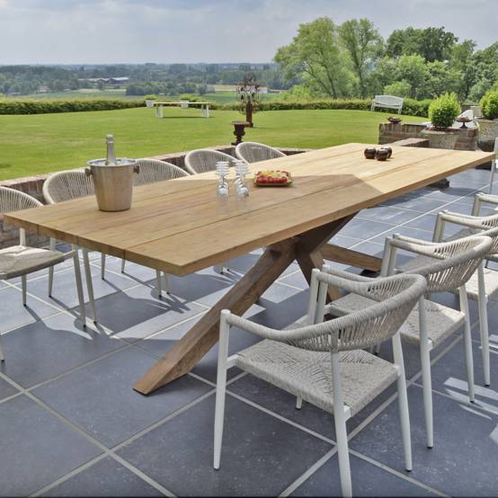 Gecko Jardin - Table en teck recyclé 300 cm, Conceptual - Gecko Jardin - Image 4