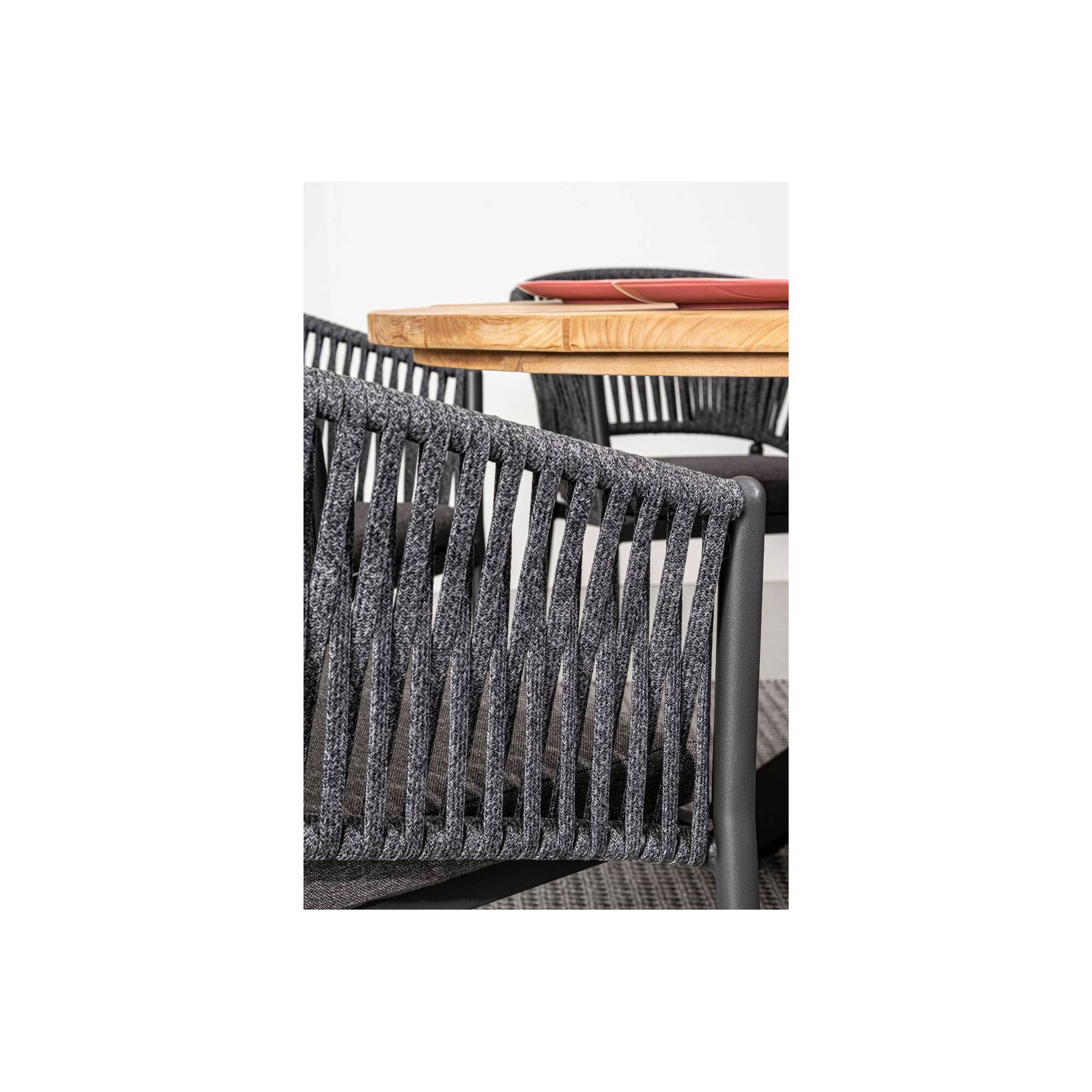 Autre - Fauteuils de jardin en métal et polypropylène (lot de 4) - CANNES - Image 5