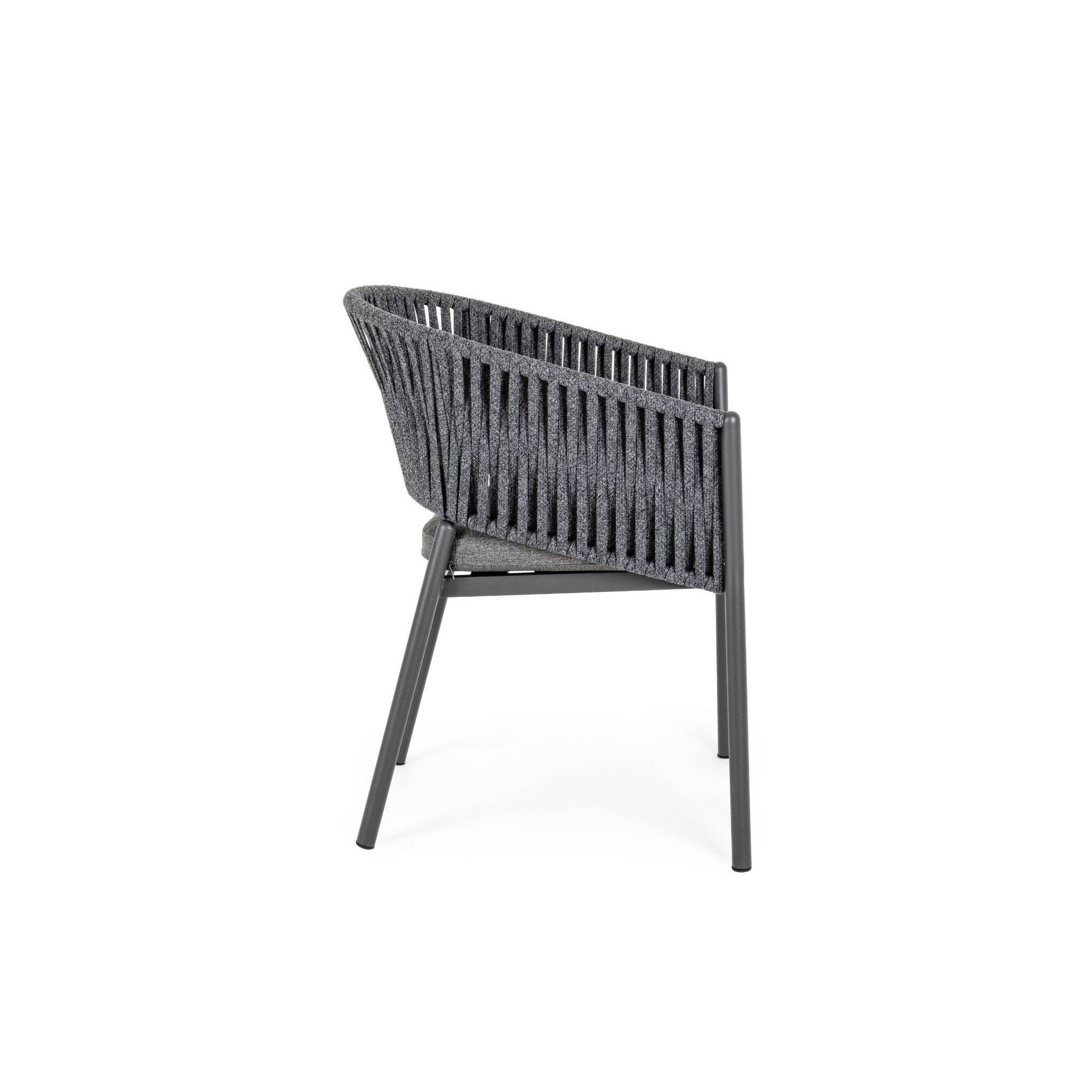 Autre - Fauteuils de jardin en métal et polypropylène (lot de 4) - CANNES - Image 8