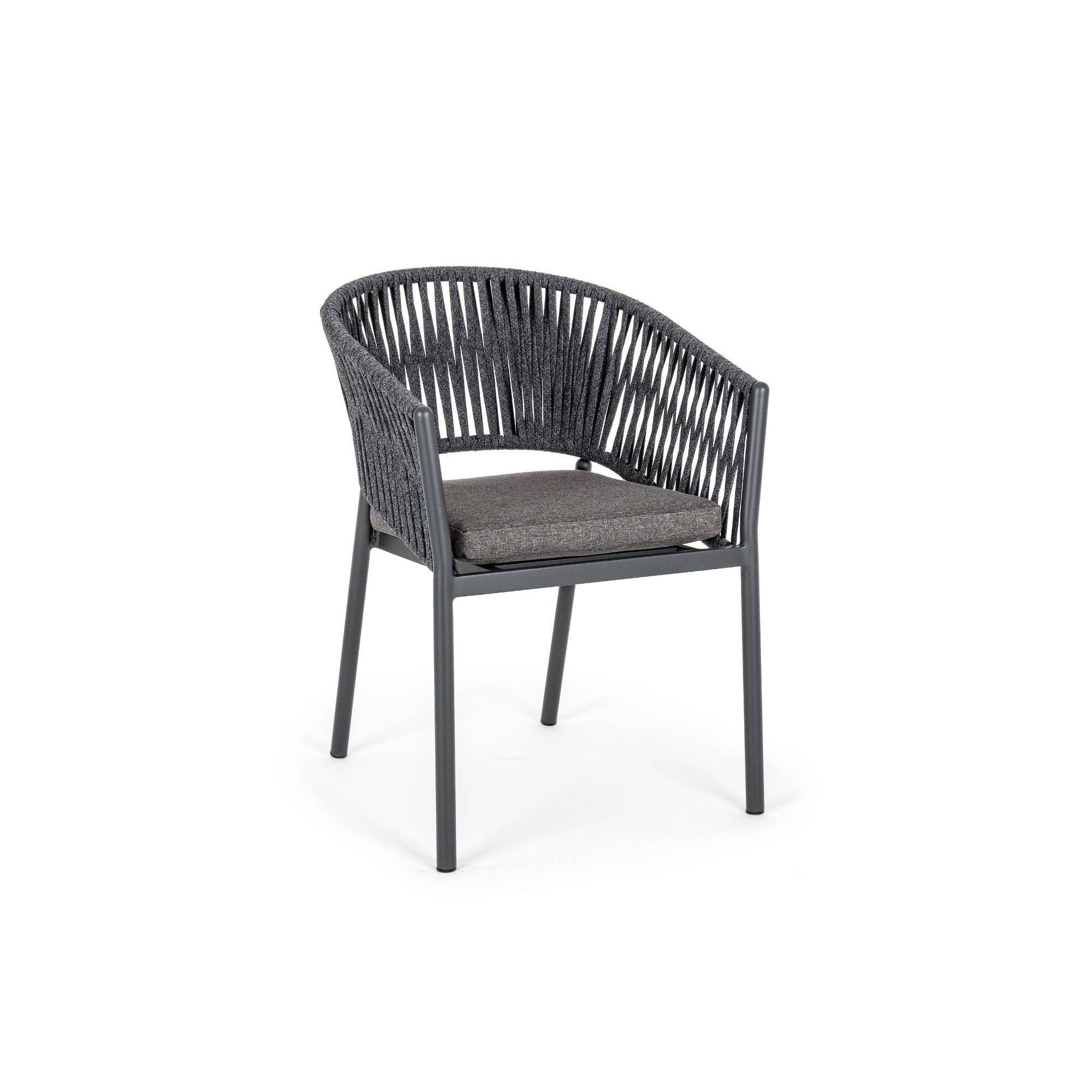 Autre - Fauteuils de jardin en métal et polypropylène (lot de 4) - CANNES - Image 6
