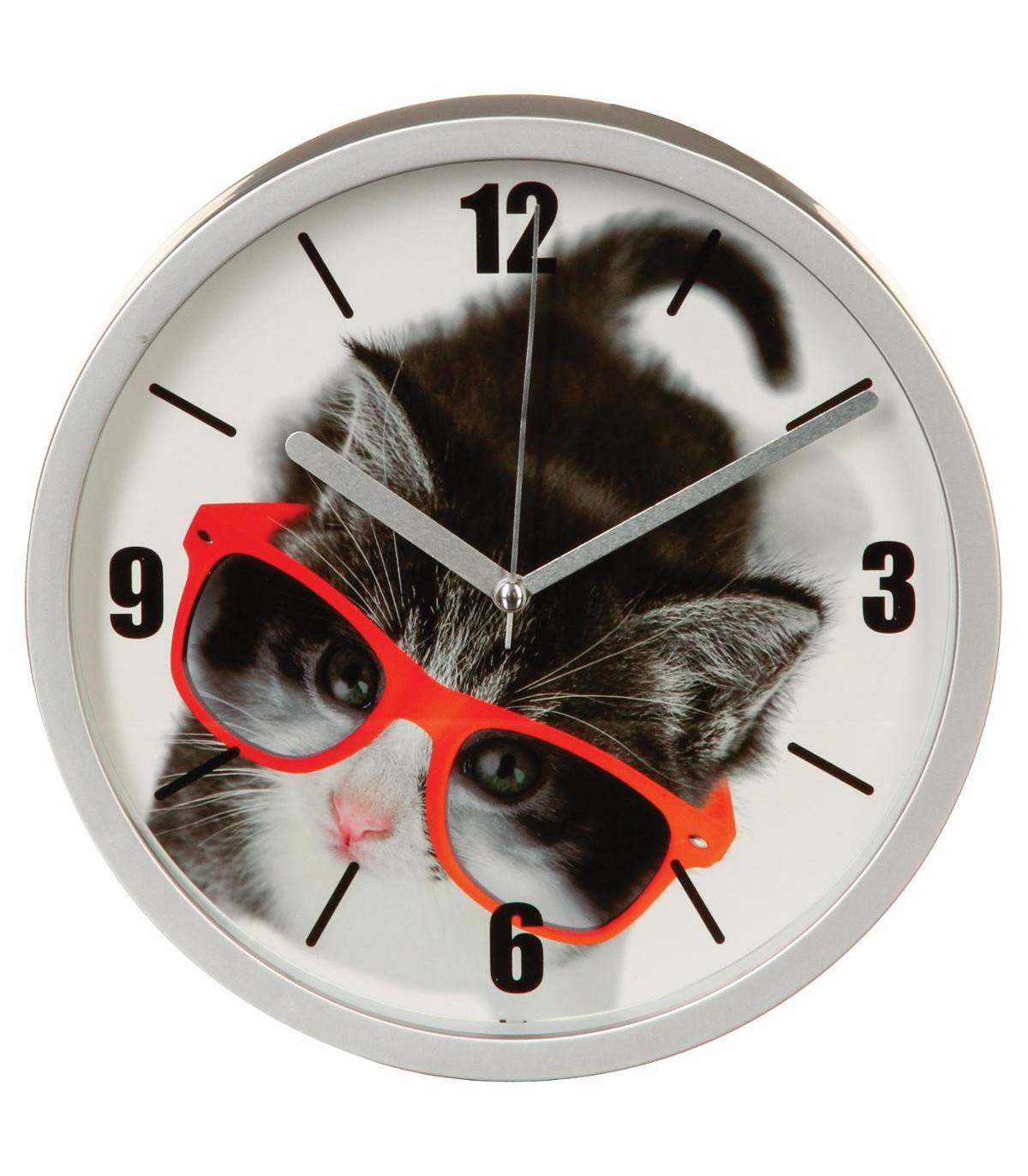 Pendule murale déco Chat D 22 cm - Image 1