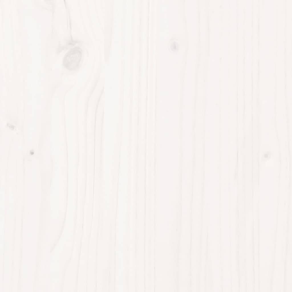 Maison Chic - 2 pcs Chaises longue | Transat | Bain de soleils blanc 205x60x31,5cm bois massif de pin - Image 9