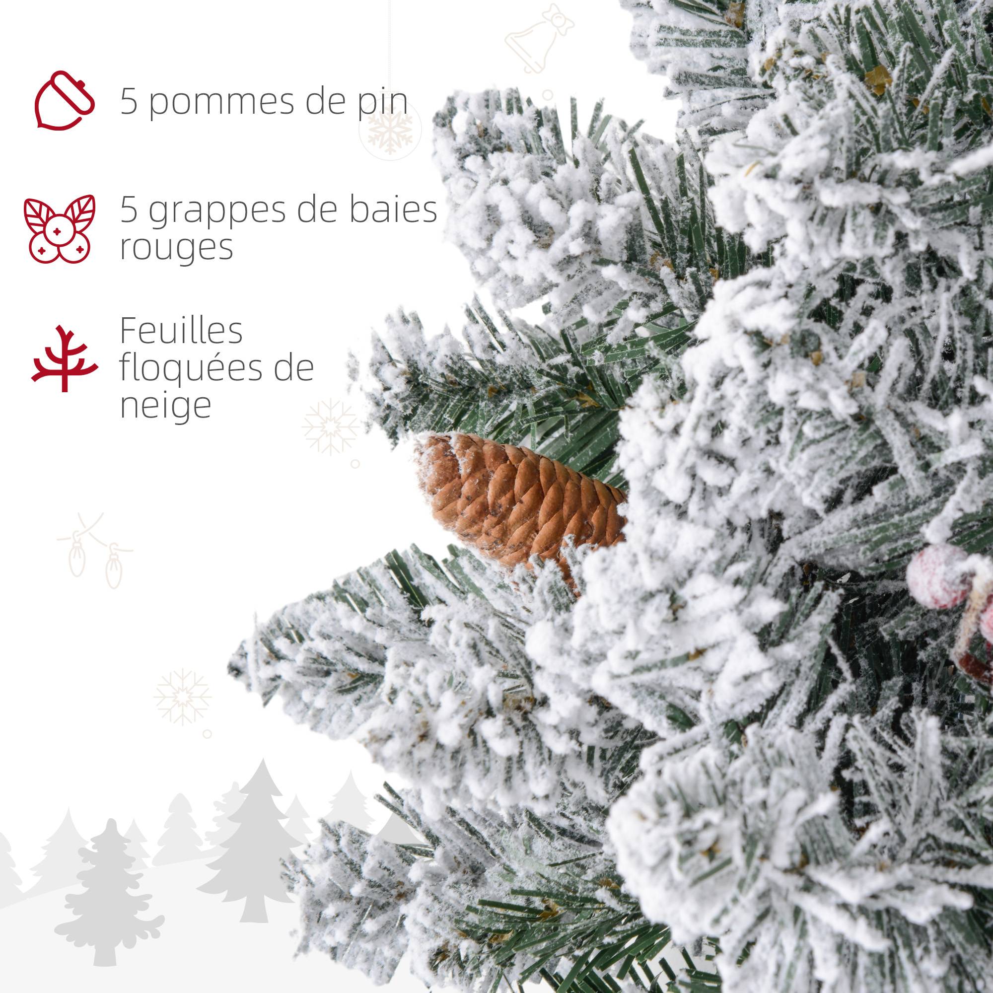 Sans Marque - Couronne de Noël porte artificielle 60 CM avec pommes de pin et grappes de baies, lumières LED et minuterie vert - Image 8