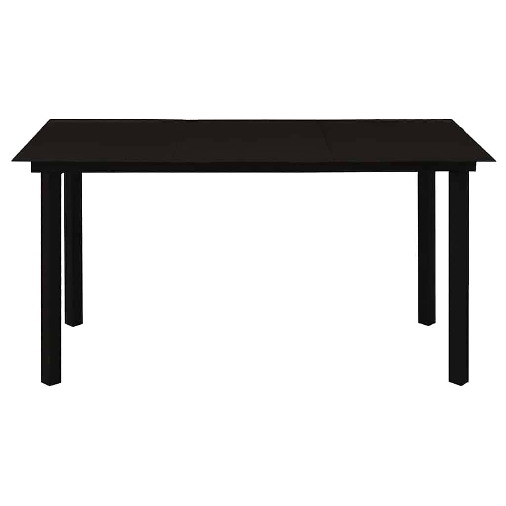 Vidaxl - Ensemble à manger de jardin 5 pcs-Salons de jardin Noir Rotin PVC 849513 - Image 8