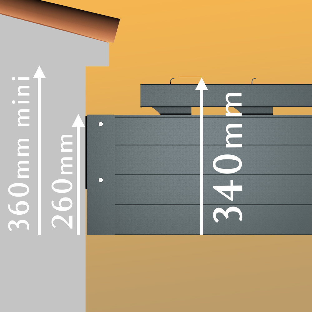 Intersun - Pergola Bioclimatique SPINELLE 4,50x6,037 M Verins à Télécommande (Gris Anthracite) - INTERSUN - Image 3