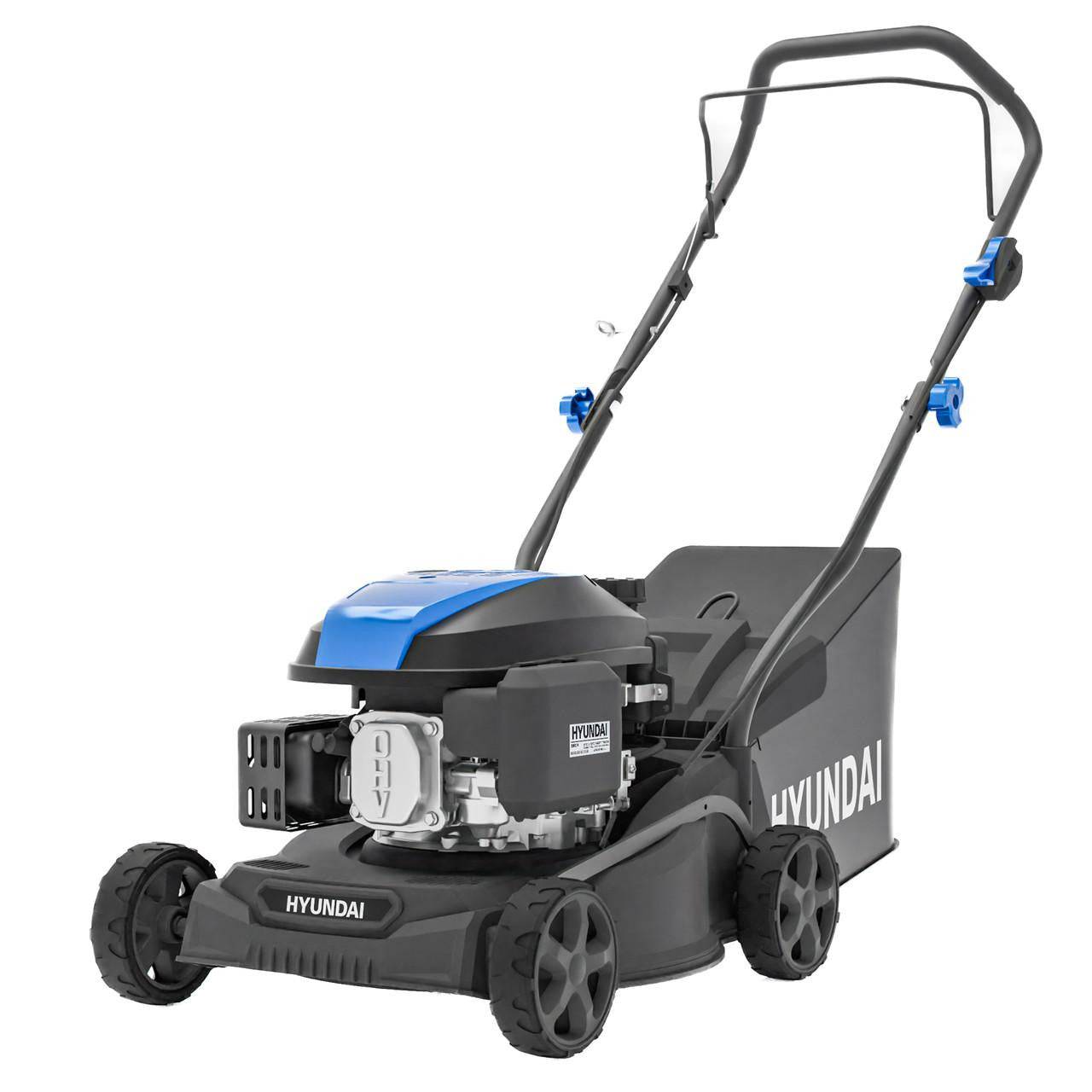 Hyundai - Tondeuse à Gazon Thermique 40 cm 139 cm3 3,7 CV Bac 40 L Poussée Hyundai - Image 2