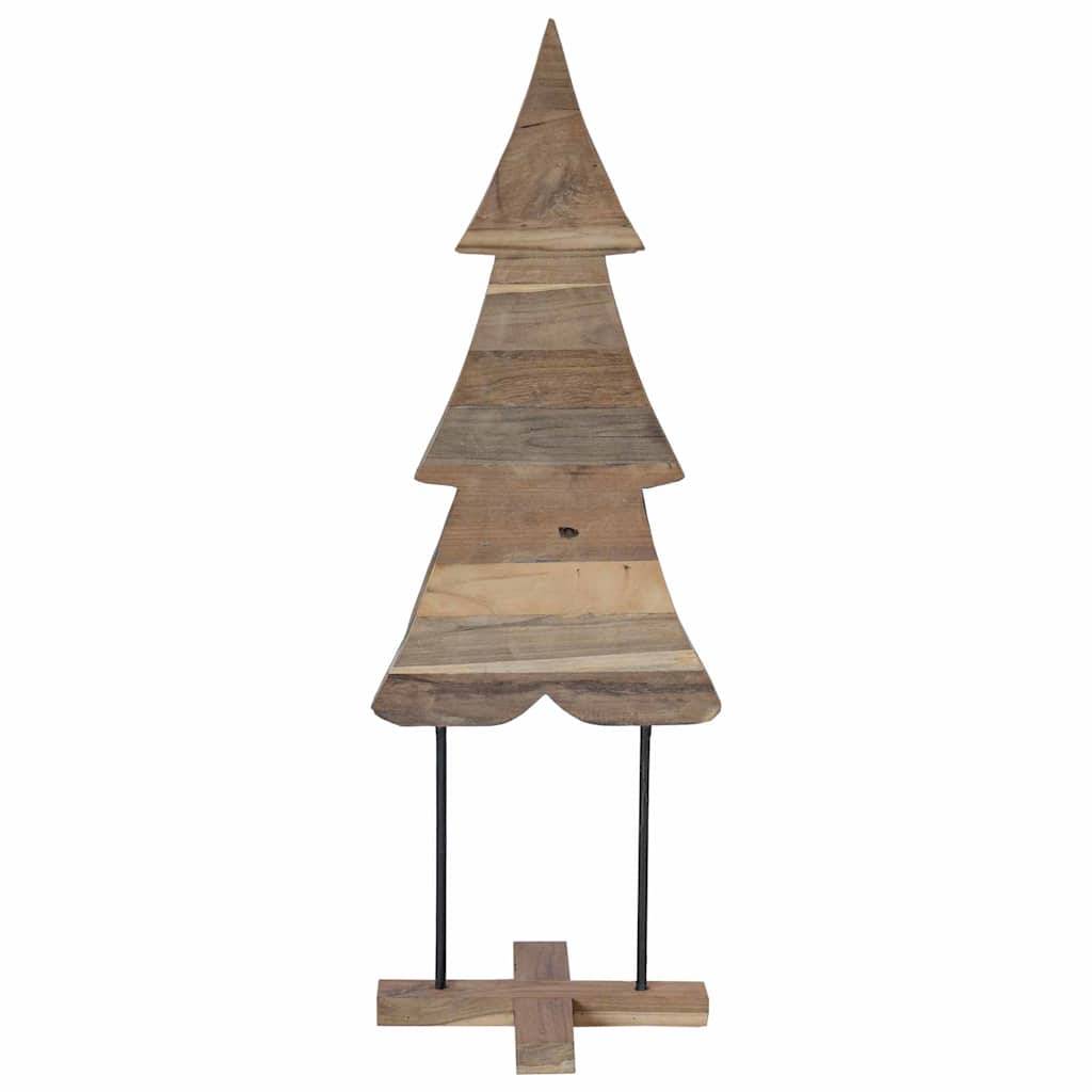 Maison Chic - Sapin de Noël | Arbre de Noël avec support Marron 120 cm Bois de teck solide Maison Chic - Image 5