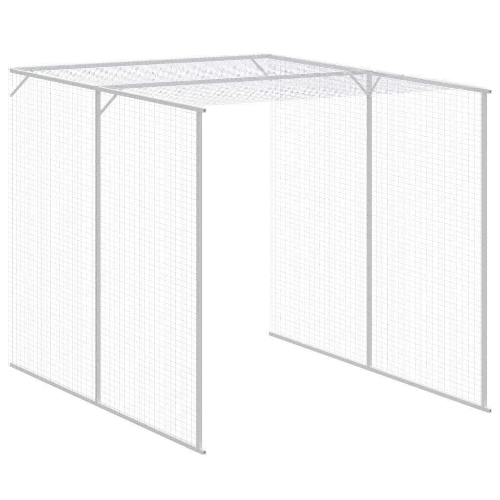 Poulailler XXL avec enclos acier galvanisé pour élevage jardin gris clair – ComfortXL Outdoor Living - Image 7