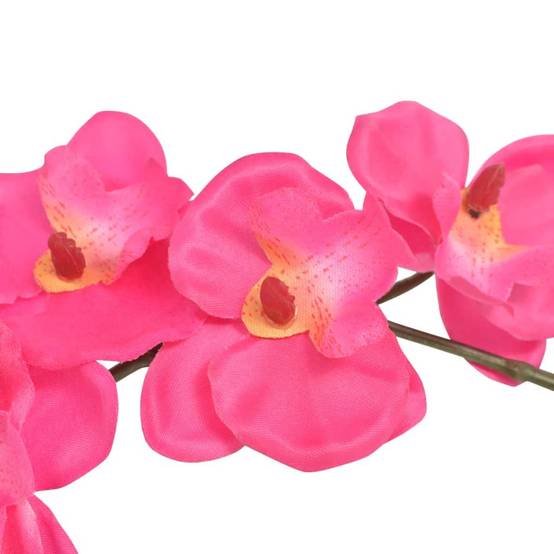 Autre - Plante artificielle avec pot Orchidée 30 cm Rouge - Image 2