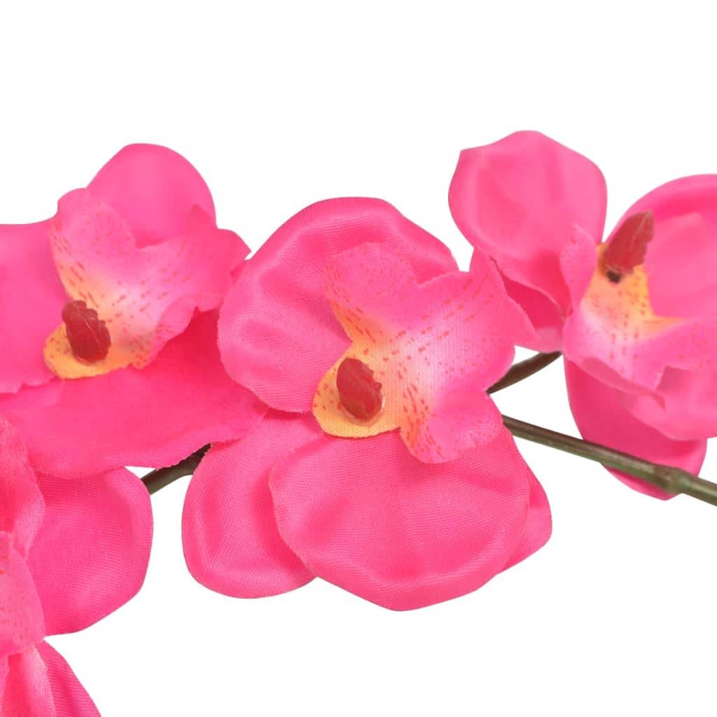 Autre - Plante artificielle avec pot Orchidée 30 cm Rouge - Image 2