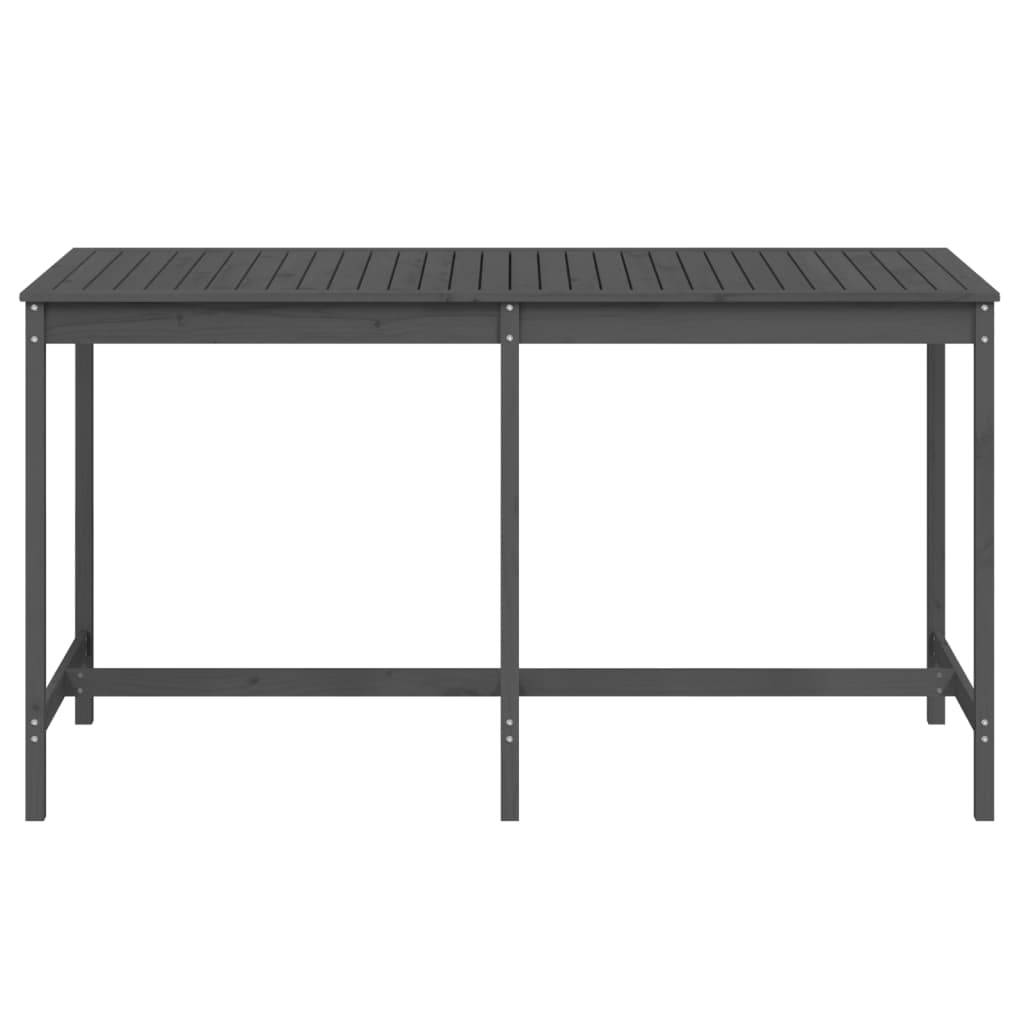 PANGIVO - Table de jardin bois massif pin gris 203,5 x 90 x 110 cm - PANGIVO - Image 4