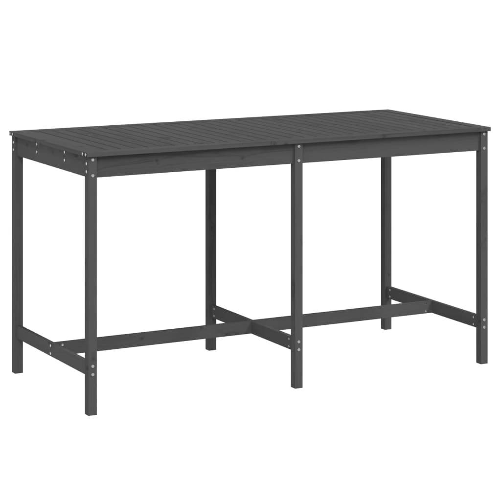 PANGIVO - Table de jardin bois massif pin gris 203,5 x 90 x 110 cm - PANGIVO - Image 2