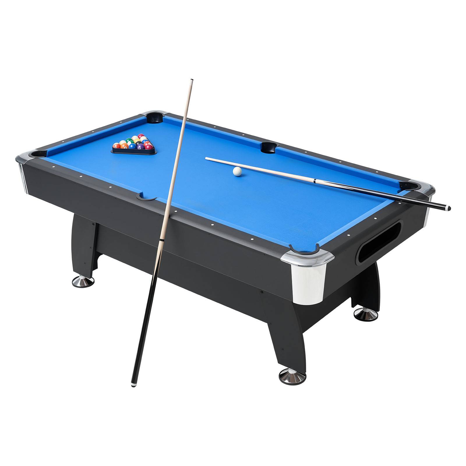 Vevor - VEVOR Table de billard 2135 mm pour salle de jeux familiale noir et tissu bleu - Image 1