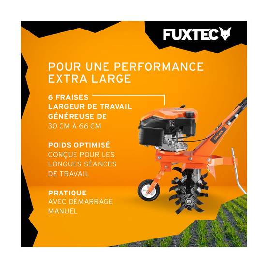FUXTEC - Motoculteur thermique - FUXTEC FX-AF1139 - 139cm3 motobineuse set largeur 36 - 66cm max - Image 4
