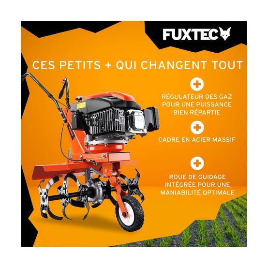 FUXTEC - Motoculteur thermique - FUXTEC FX-AF1139 - 139cm3 motobineuse set largeur 36 - 66cm max - Image 3