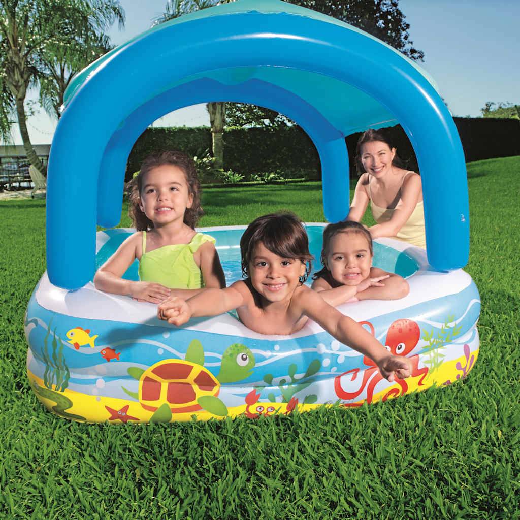 Prolenta Premium - Piscine autoportante Capron Bleu 140 X 140 X 114 cm - P87209B - Image 1