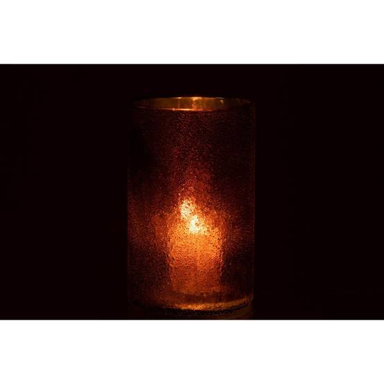 Photophore Miroir en Verre "Anton" 12cm Or - Image 3