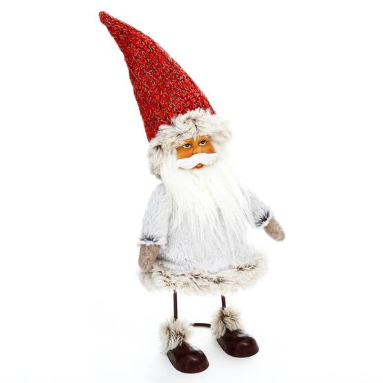 Sans Marque - Décoration de Noël Comptoir Père Noël - H. 35 cm - Rouge - Féérie Lights & Christmas