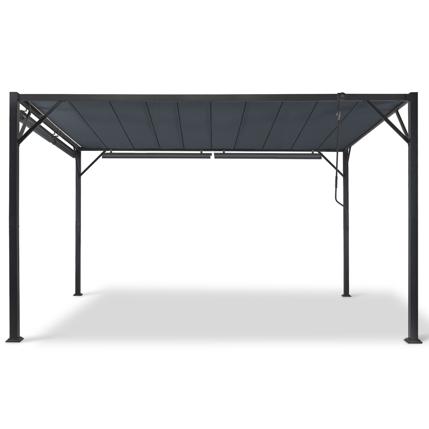 Pergola édition luxe lames orientables 3x4 M et 4 stores gris anthracite - Image 4
