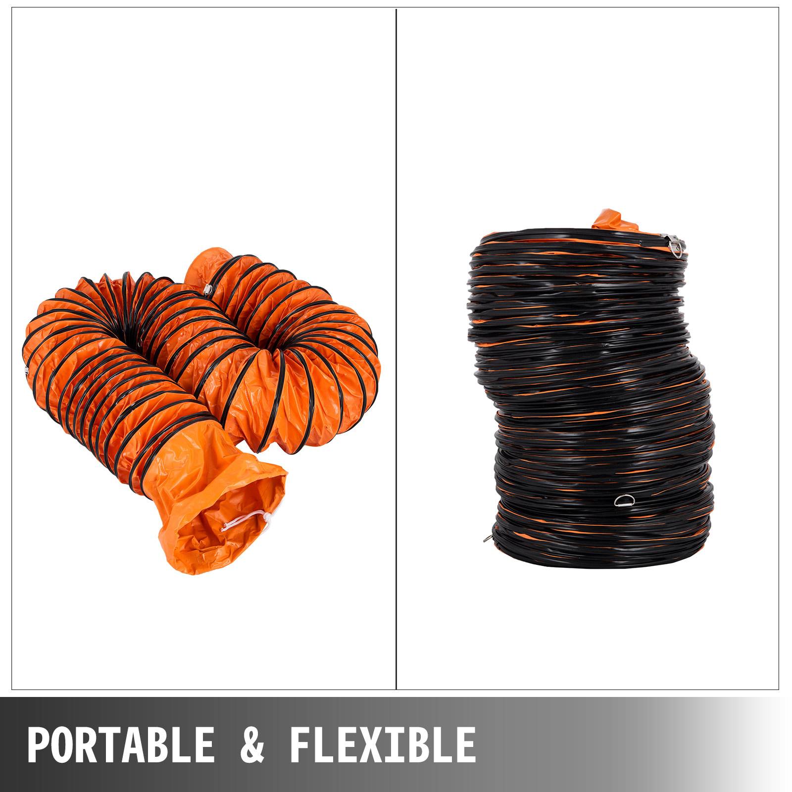 VEVOR Tuyau ventilation PVC 10m, diamètre 305mm. Flexible pour extracteur air, usine. - Image 3
