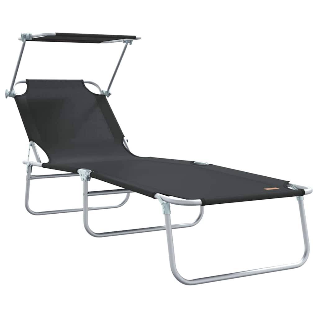 Transat Noir Polyester 58 x 188 x 77 cm 2 pcs - PANGIVO - Image 4