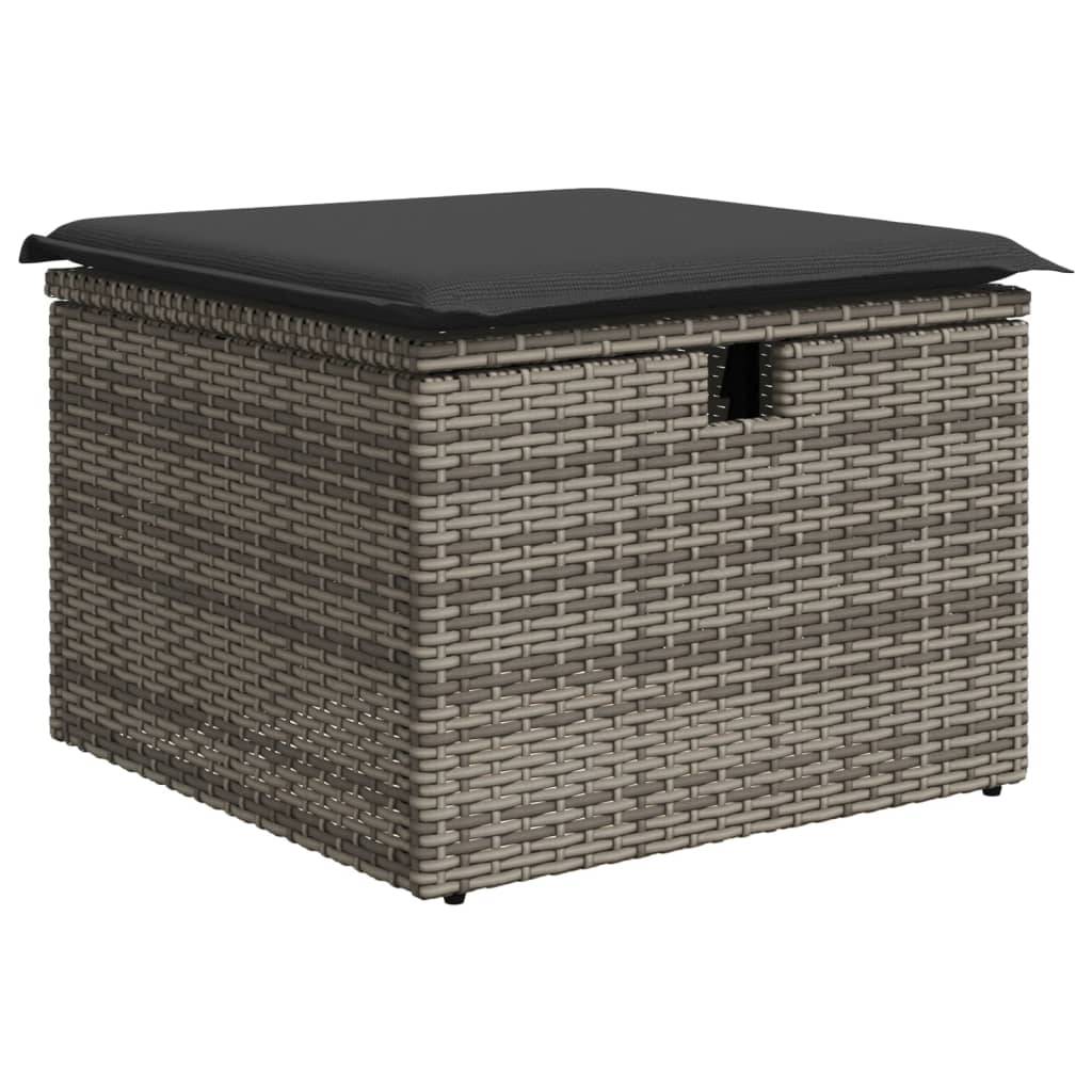 Vidaxl - Salon de jardin 8 pcs avec coussins gris résine tressée vidaXL 3274670 - Image 10