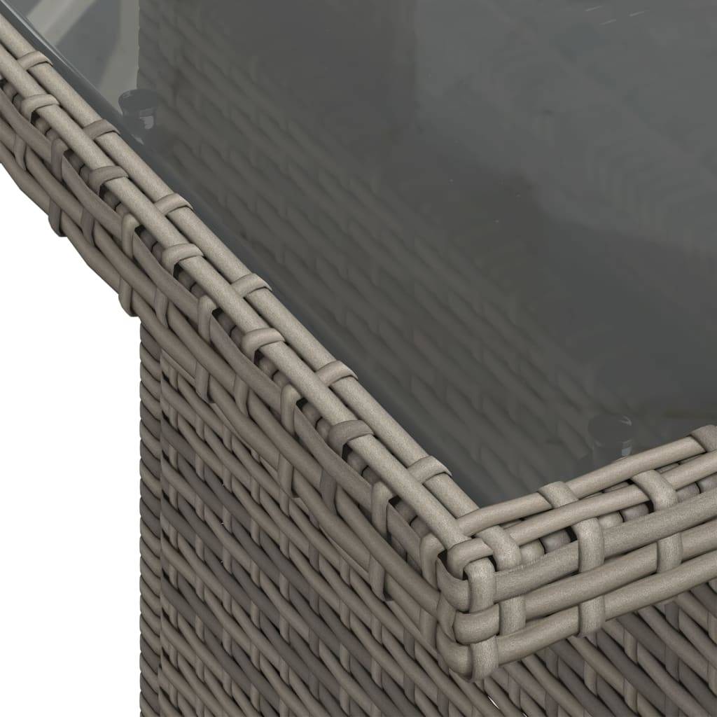 Vidaxl - Salon de jardin 8 pcs avec coussins gris résine tressée vidaXL 3274670 - Image 4