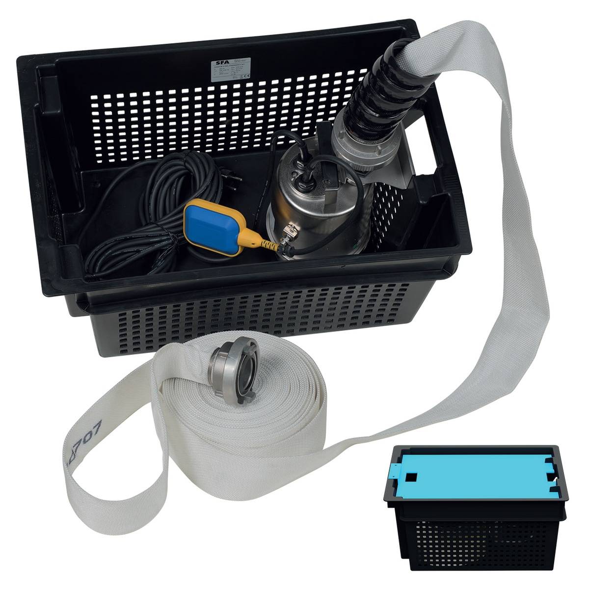 Pompe vide-cave 450w avec kit inondation SANISUBSTEEL101 Sfa - Image 2