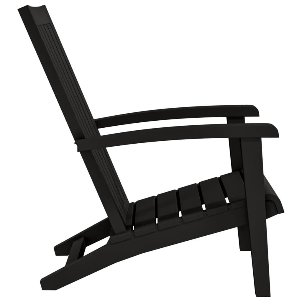 PANGIVO - Chaise de jardin Adirondack noir polypropylène 63 x 85 x 93 cm - PANGIVO - Image 4