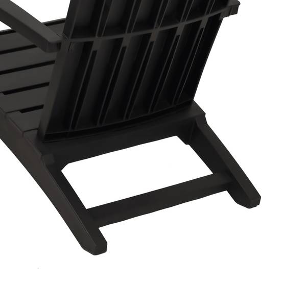 PANGIVO - Chaise de jardin Adirondack noir polypropylène 63 x 85 x 93 cm - PANGIVO - Image 7