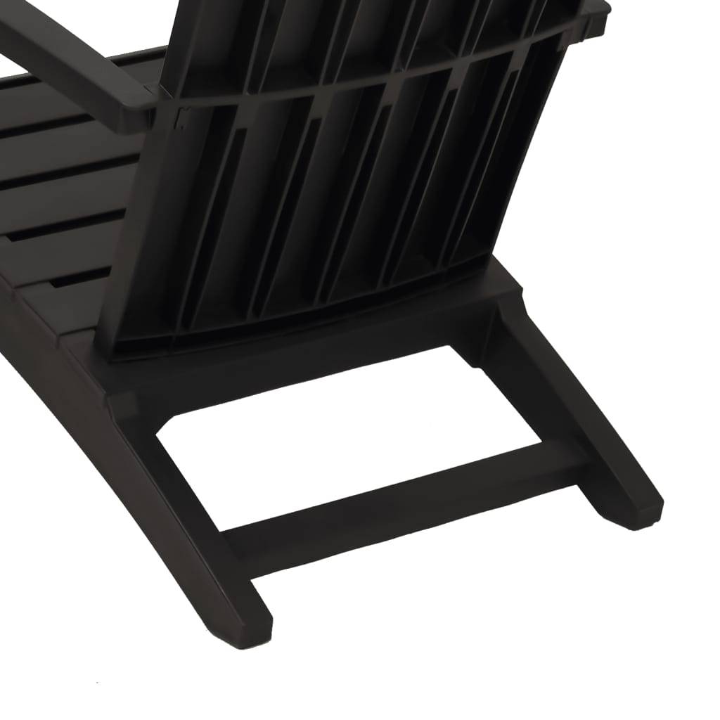 PANGIVO - Chaise de jardin Adirondack noir polypropylène 63 x 85 x 93 cm - PANGIVO - Image 7