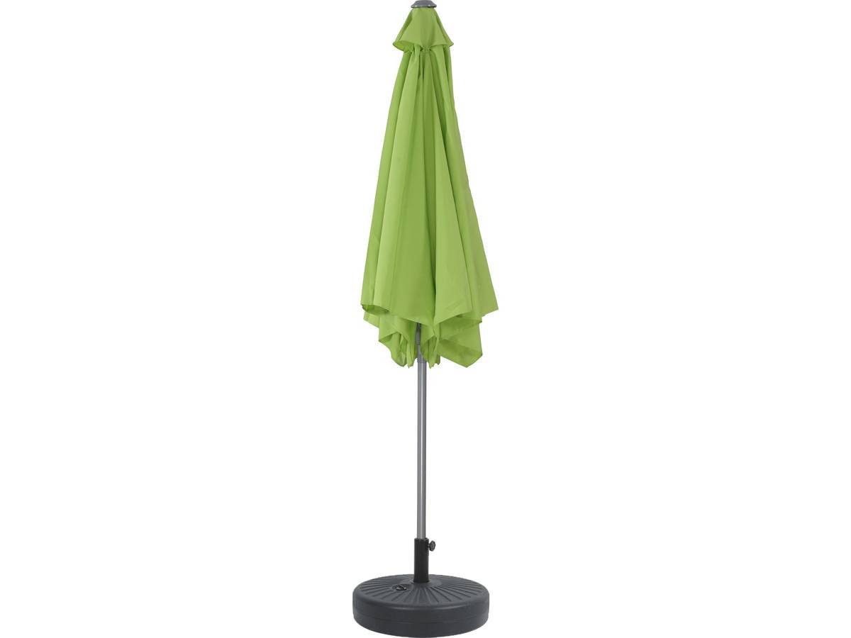 Habitat Et Jardin - Parasol Jardin Droit Alu "sol" - Rond - ø 3m - Vert - Avec Pied à Lester -habitat Et Jardin - Image 2