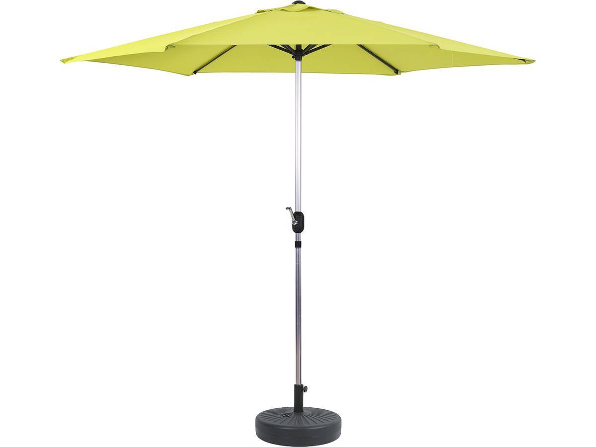 Habitat Et Jardin - Parasol Jardin Droit Alu "sol" - Rond - ø 3m - Vert - Avec Pied à Lester -habitat Et Jardin - Image 1
