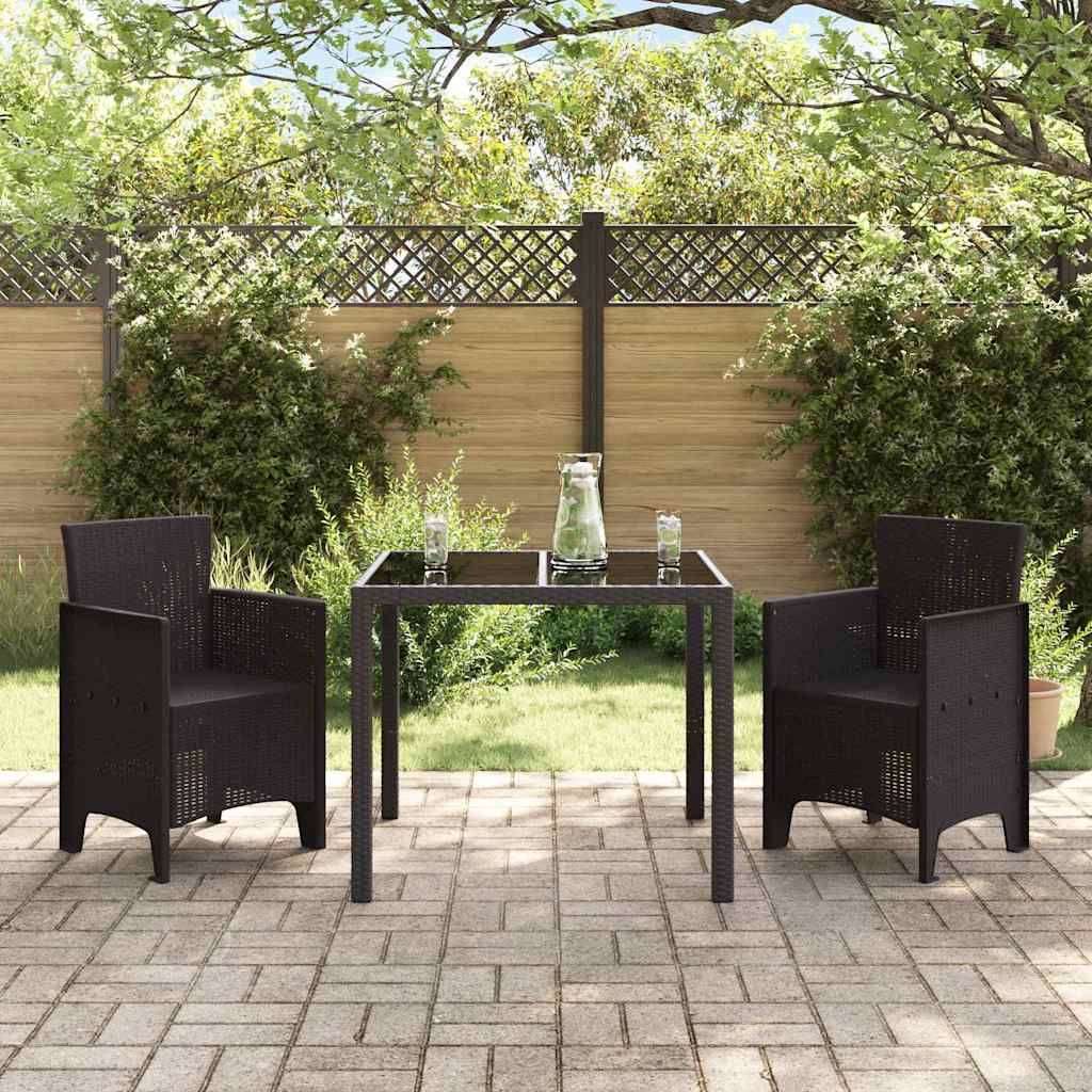 Maison Chic - Lot De 2 Chaises De Jardin - Fauteuils De Jardin Marron 53 x 49 x 85 cm PP - Image 2