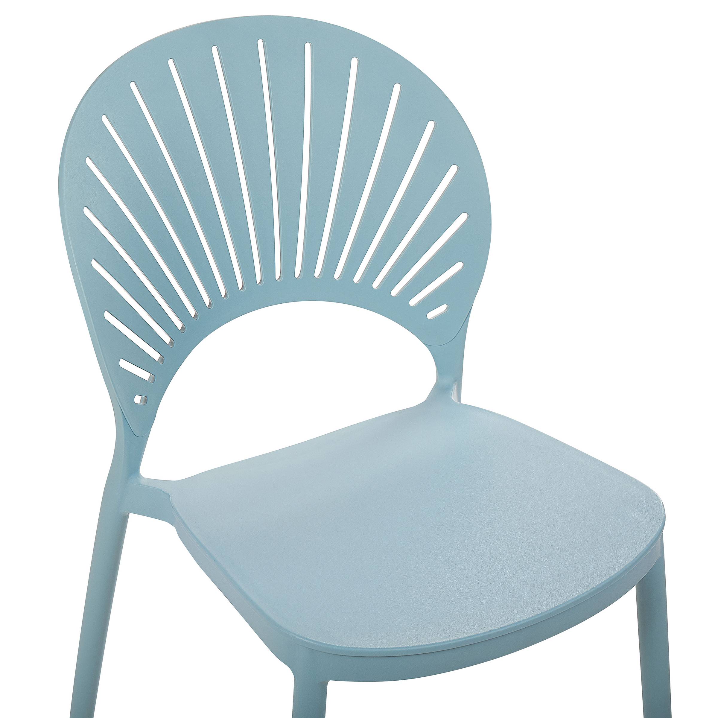 Beliani - Chaise de salle à manger Polypropylène Bleu clair OSTIA - Beliani - Image 7