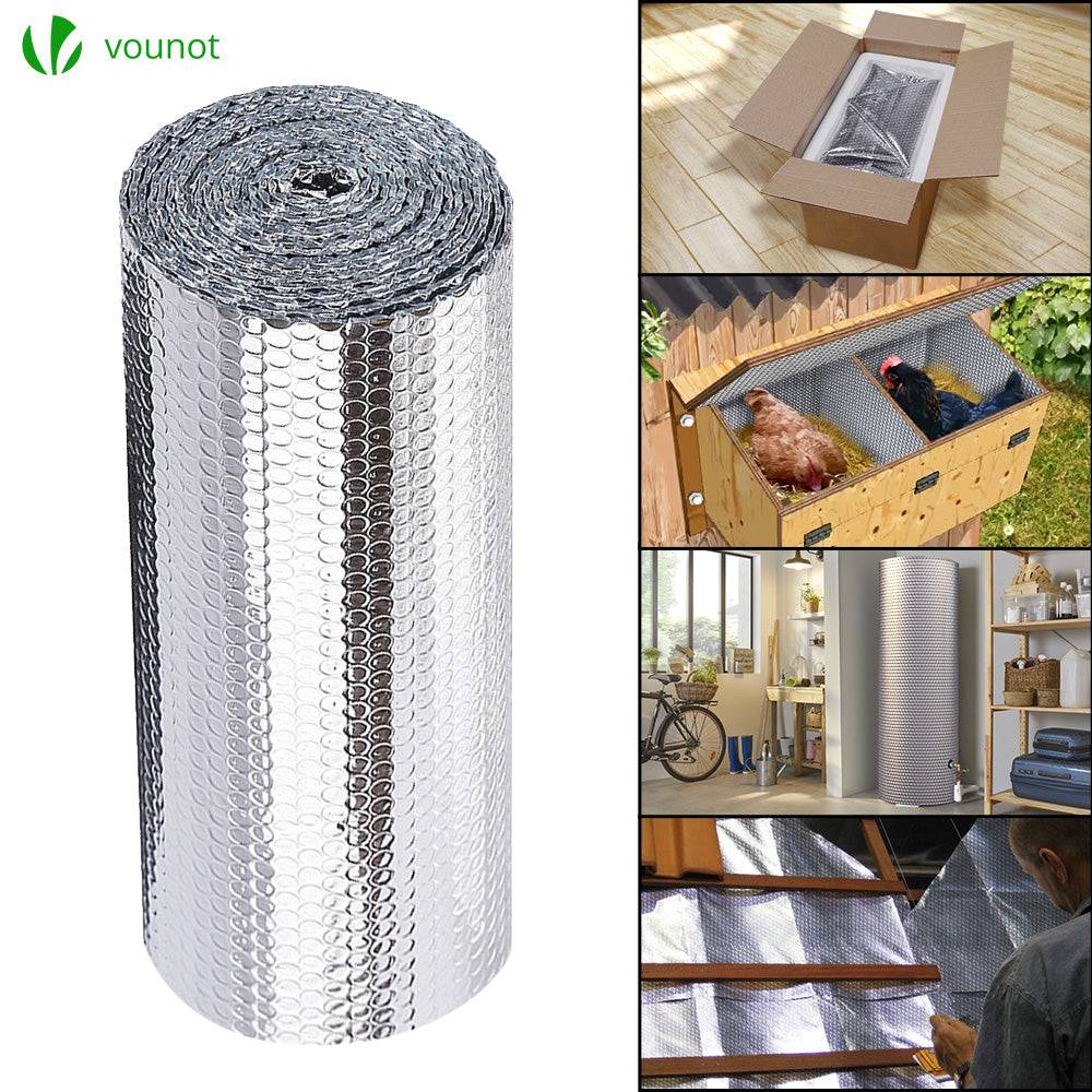 Isolant thermique a bulle double couche aluminium radiateur reflecteur 0.6x10m - Image 7