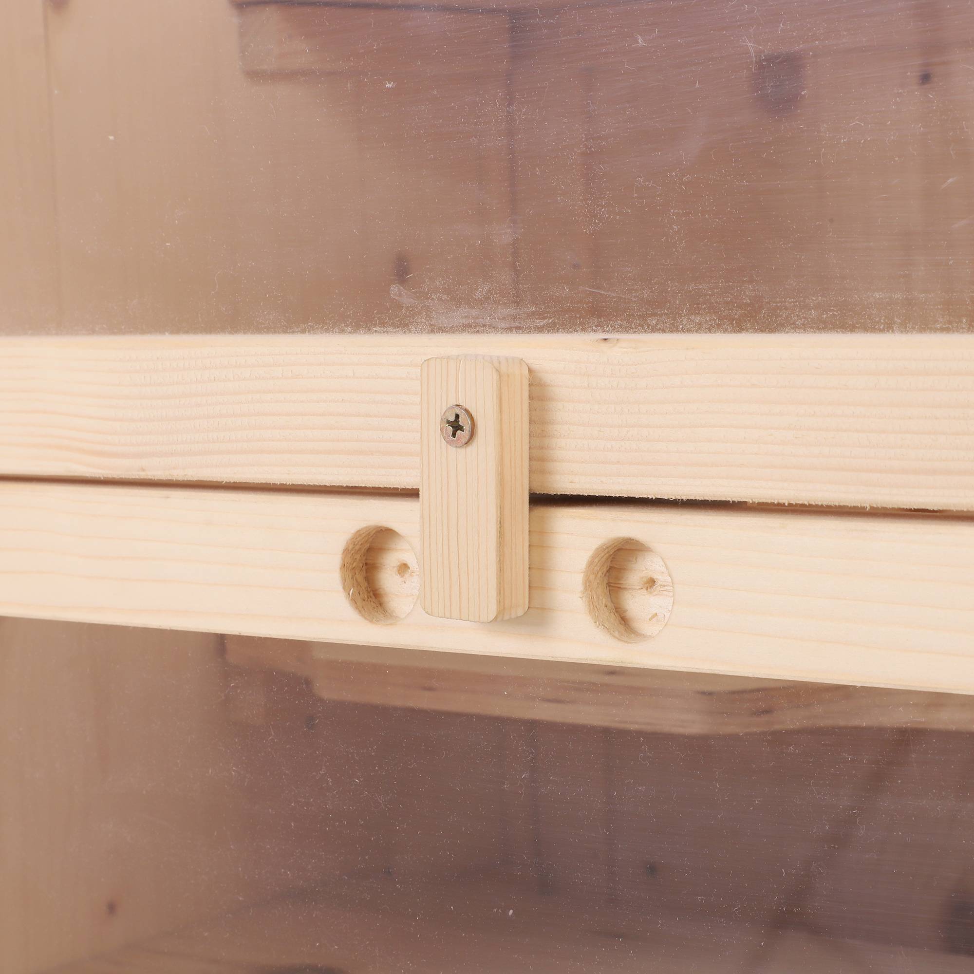 Cage pour rongeurs bois de pin naturel 60 x 40 x 120 cm - PANGIVO - Image 10
