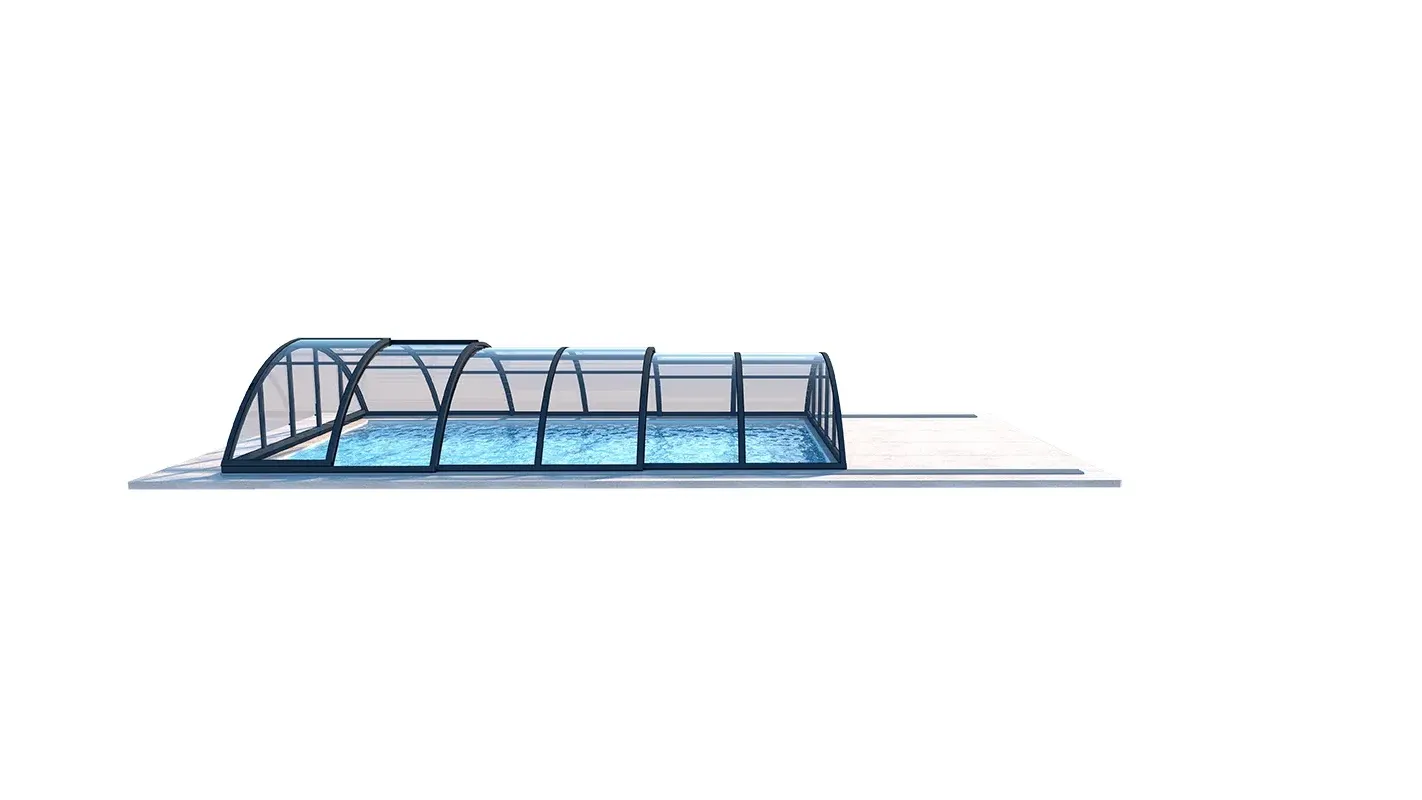 Altanka - Abri de piscine Orbit - 6,47x3,50 m - polycarbonate massif 3 mm - Couleur Ral7016 Graphite - ECO102 - Image 5
