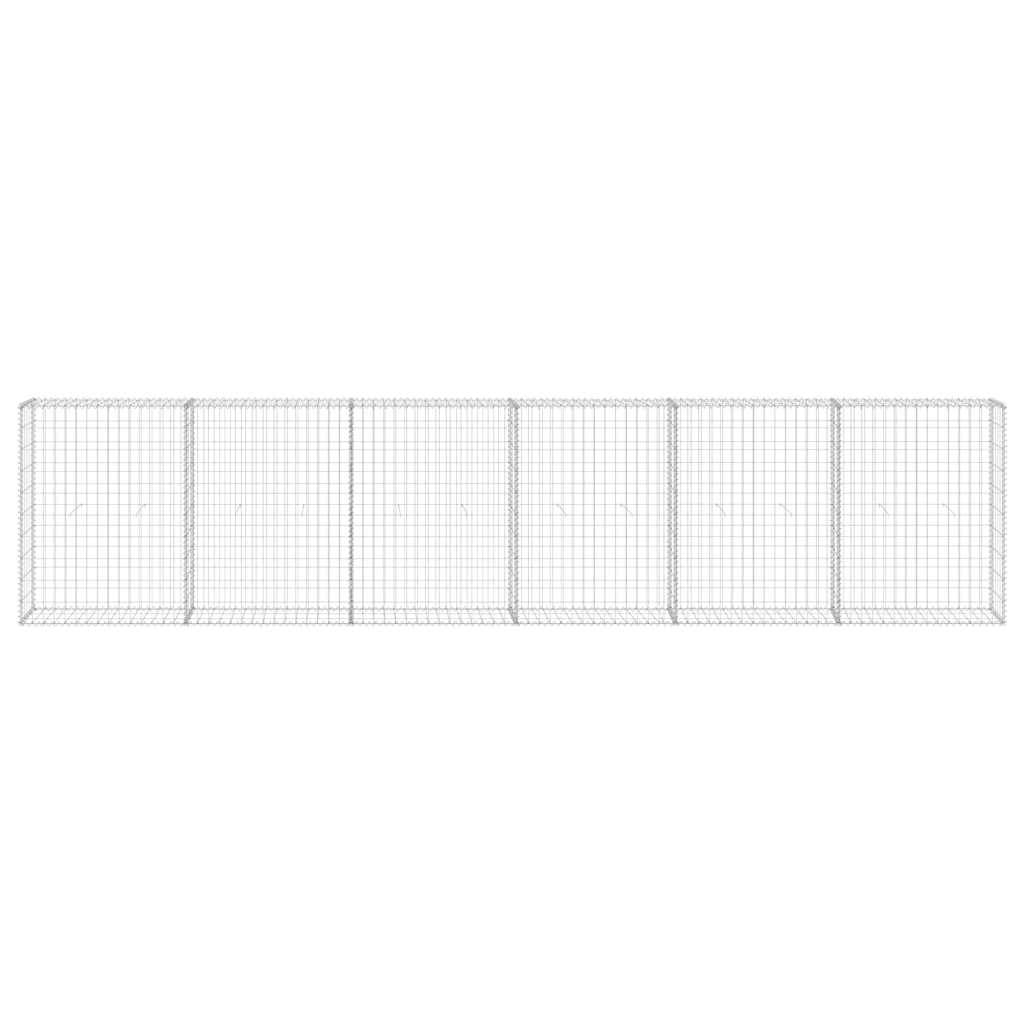 PANGIVO - Mur en gabion avec couvercles Acier galvanisé 300 x 30 x 100 cm - PANGIVO - Image 4