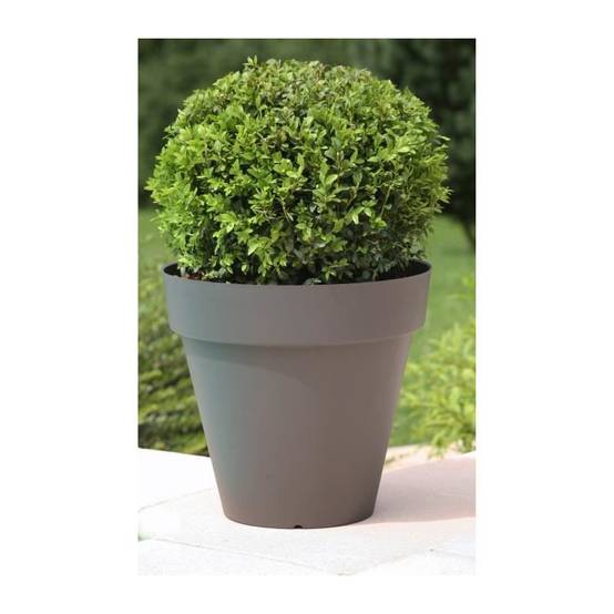 Riviera - Riviera Pot De Fleurs Soleilla - Rond - O 39,2 X 35,8 Cm -gris Paillete - Image 2