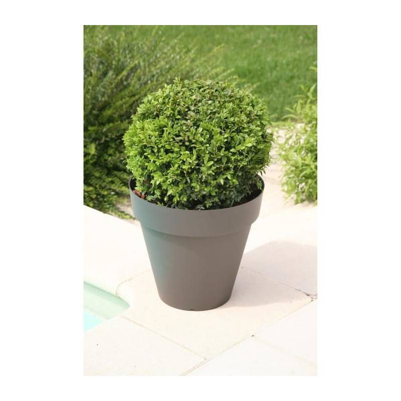Riviera - Riviera Pot De Fleurs Soleilla - Rond - O 39,2 X 35,8 Cm -gris Paillete - Image 3