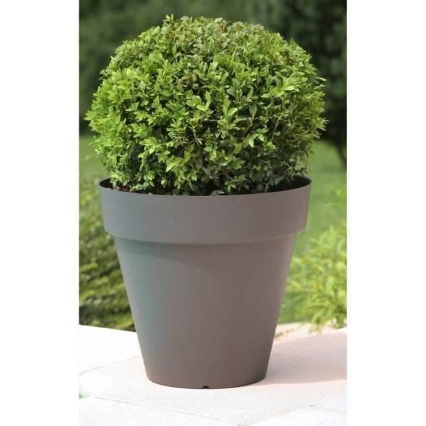 Riviera - Riviera Pot De Fleurs Soleilla - Rond - O 39,2 X 35,8 Cm -gris Paillete - Image 5