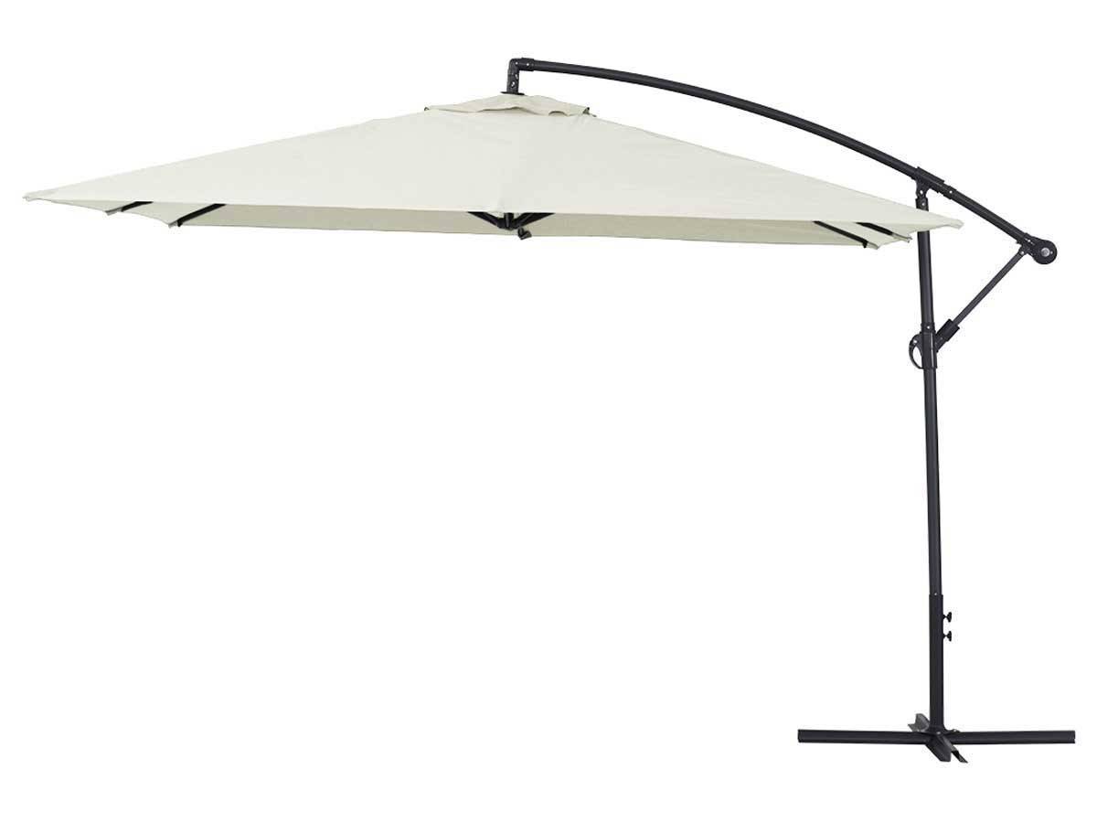 Parasol Jardin Déporté  Alu "ilios 3" - Carré - 3 X3 M - Ecru -habitat Et Jardin - Image 1