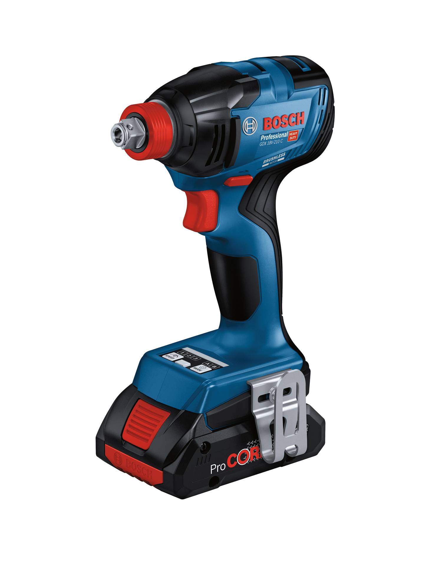 Bosch Professional - Visseuse à chocs BOSCH GDX 18 V-210 C CLICK/GO - 2 X 5.0 Ah avec chargeur - 06019J0202 - Image 2