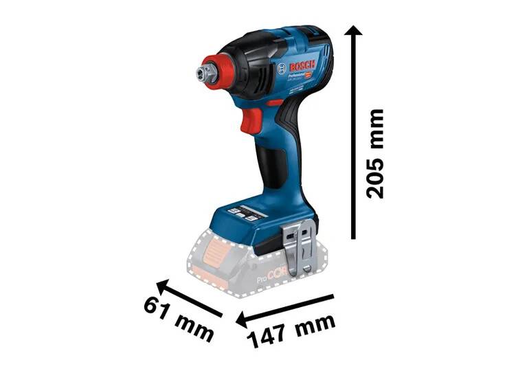 Bosch Professional - Visseuse à chocs BOSCH GDX 18 V-210 C CLICK/GO - 2 X 5.0 Ah avec chargeur - 06019J0202 - Image 3