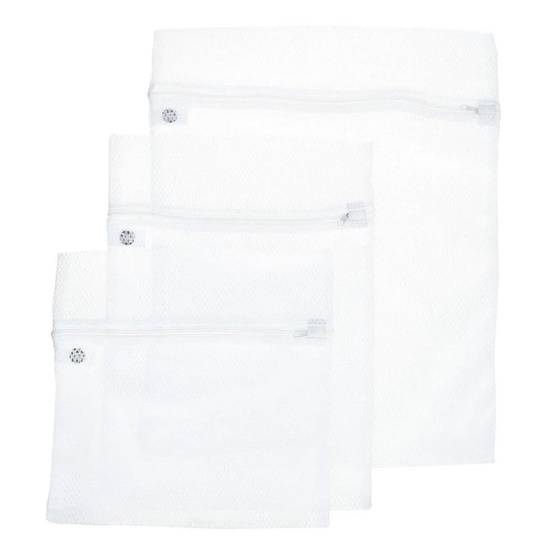 Lot de 3 Filets à Linge "Délicat" 50cm Blanc - Image 1
