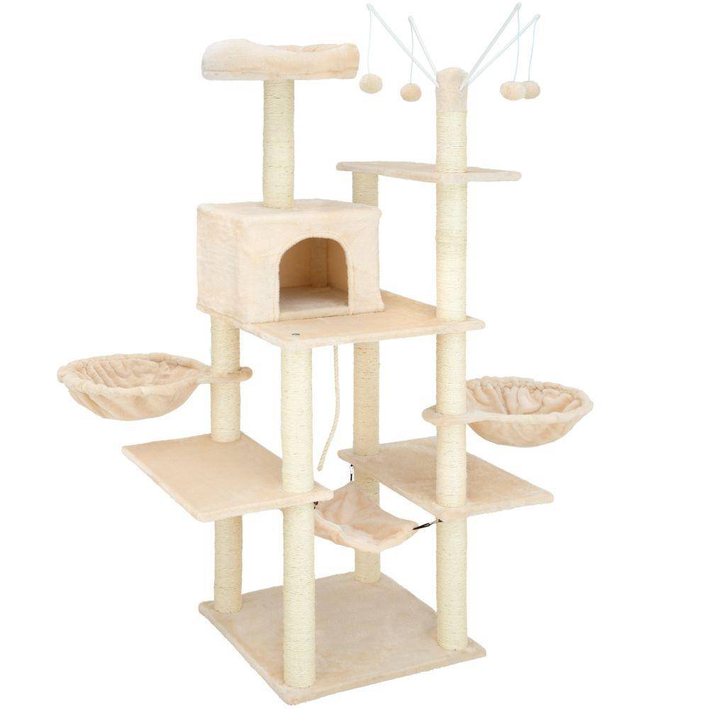 Arbre à chat 165 cm beige - Image 1